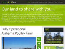 Tablet Screenshot of blog.landflip.com